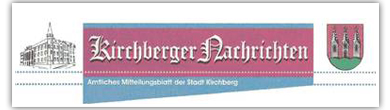 das Logo des Amtsblattes "Kirchberger Nachrichten"
