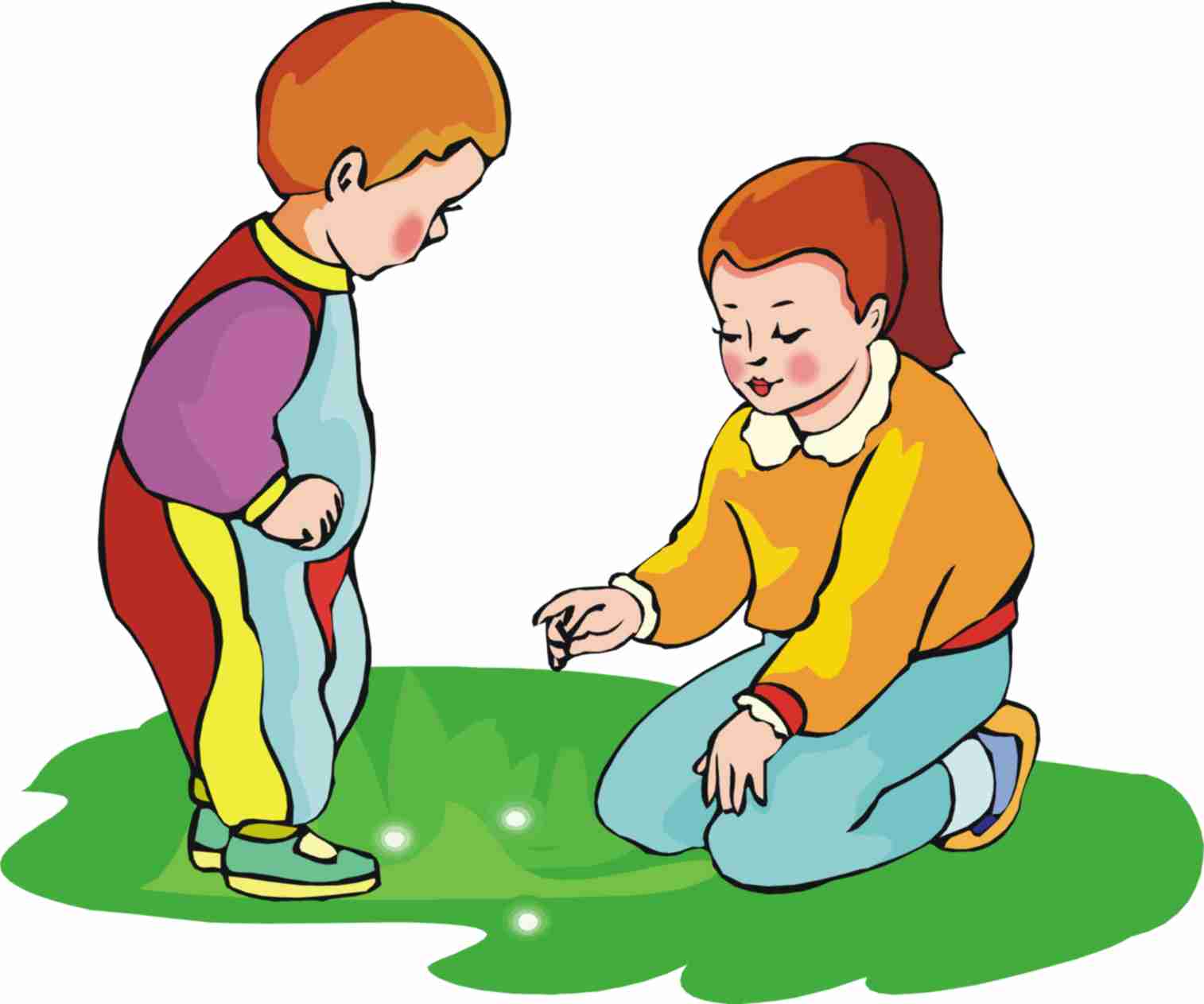 zwei spielende Kinder